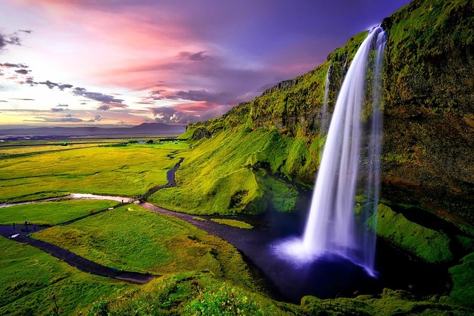 South Coast - Private - Stop 1: Seljalandsfoss Waterfall Cliffs and the Walk Behind