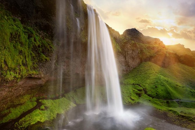 South Coast Waterfall, Black Beach, Glacier Adventure Small Group - Selfoss: your “you are getting closer” check-in point