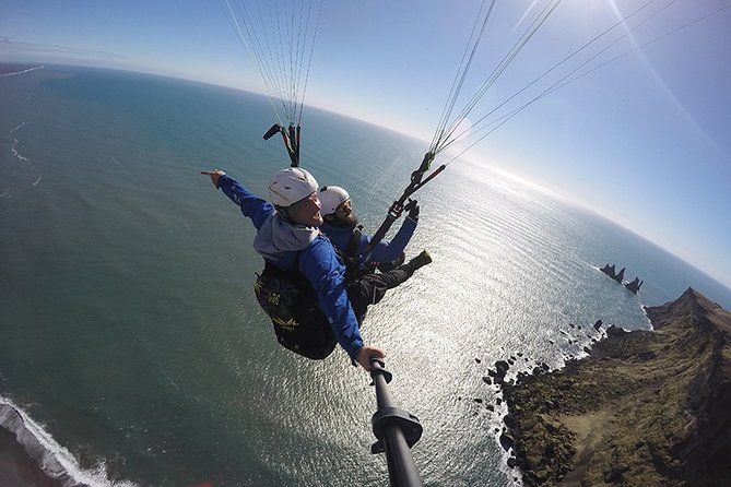 Tandem Paragliding Flights from Vik - Photos and video after your flight, and how to prep for comfort