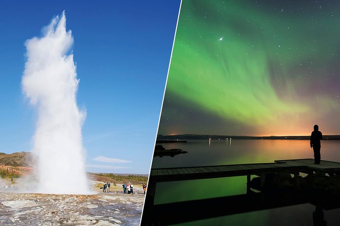 The Golden Circle & Northern Lights Guided Combo tour - Geysir geothermal area, Strokkur’s rhythm and how to time your photos