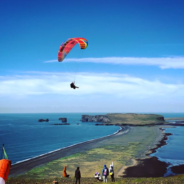 Vík: Paragliding Tandem Flight - Meeting True Adventure Iceland in Vík, near Katla and Smiðjan Brewery