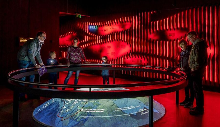 Volcano Exhibition and Cinema - Lava Centre Iceland - Cinema time: latest eruptions and big-screen eruption scale